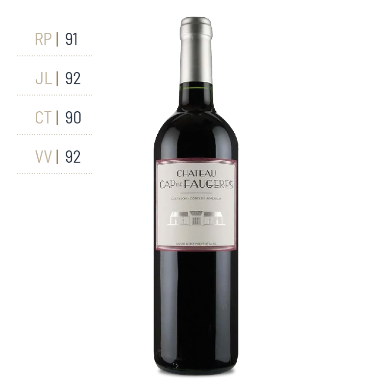 Chateau Cap De Faugeres - Cap De Faugeres Aop Castillon Cote De Bordeaux - Rouge - 2018 - 0,75