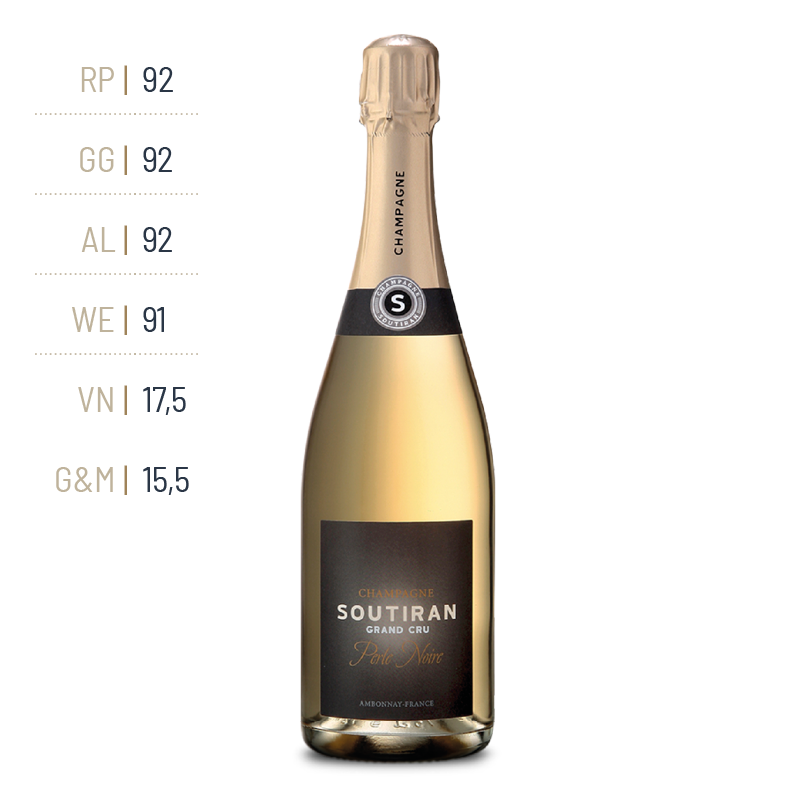 Champagne Soutiran - Blanc De Noirs “Perle Noire” Grand Cru Brut - Aop Champagne Grand Cru - Nv