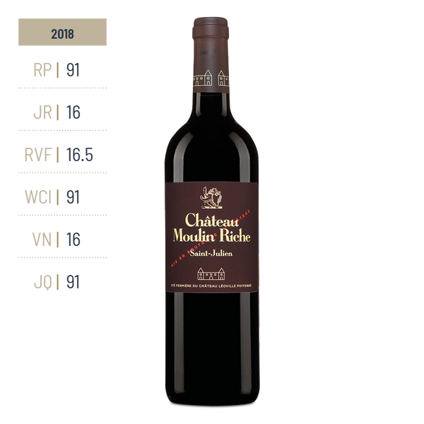 Chateau Moulin Riche - Chateau Moulin Riche Aop Saint Julien - Rouge - 2018 - 0,75